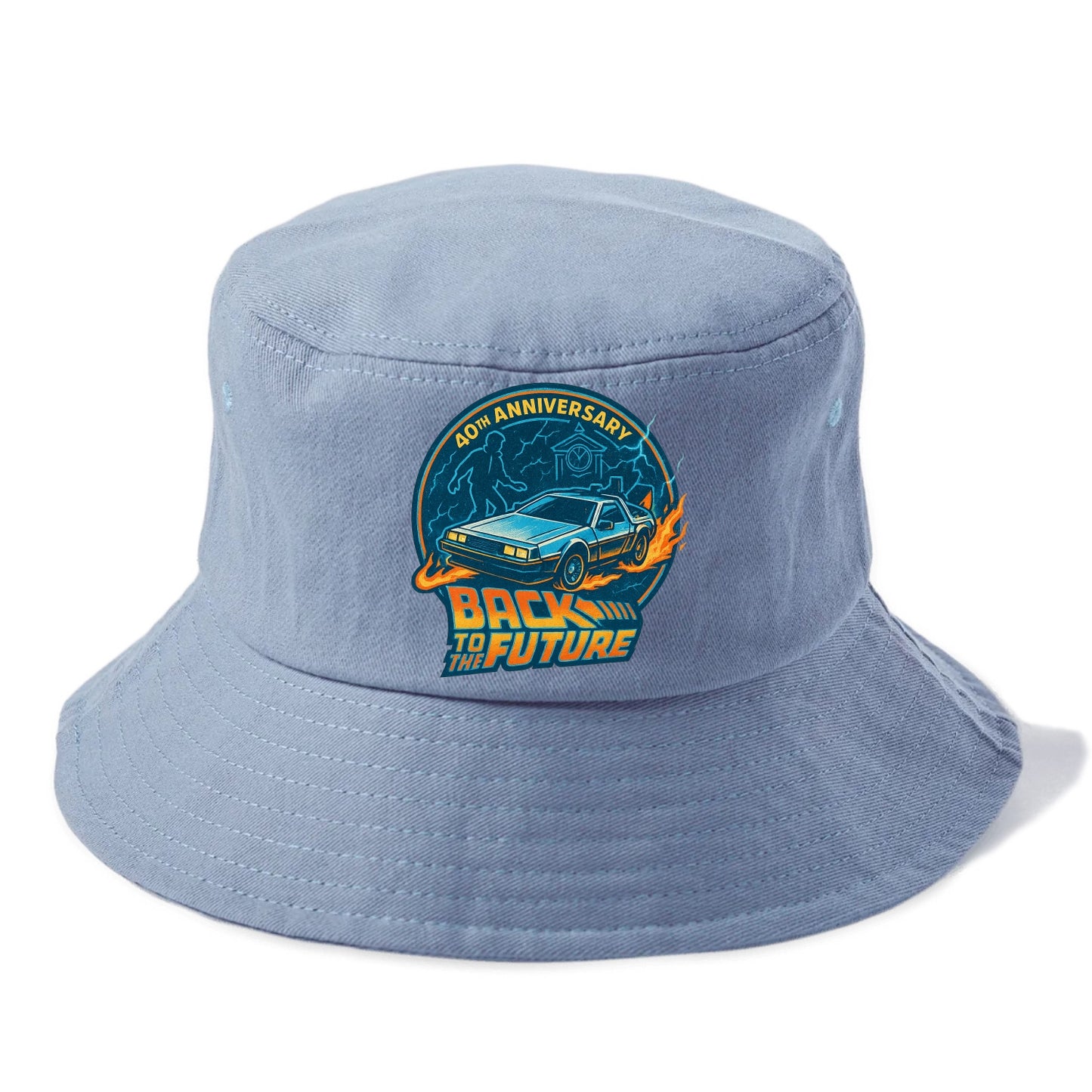 Back To The Future 40th Anniversary - Bucket Hat - Summer Sky(Blue)