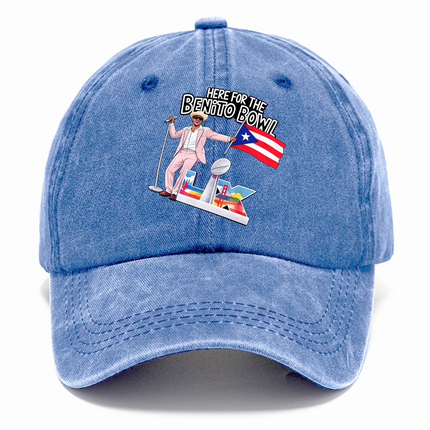 Here For The Bento Bowl - Classic Cap - Summer Sky(Blue)