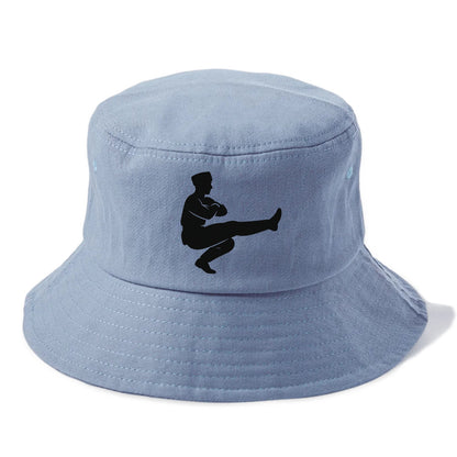 Russian Cossack dancer squat kick - Bucket Hat - Summer Sky(Blue)