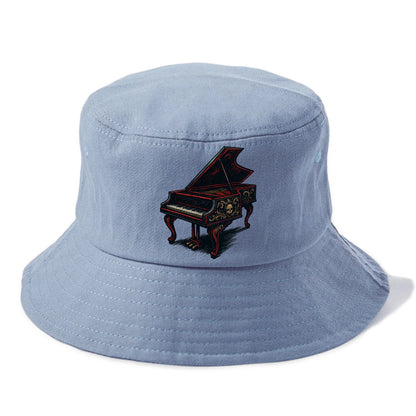 Harpsichord with baroque decorative styling - Bucket Hat - Summer Sky(Blue)