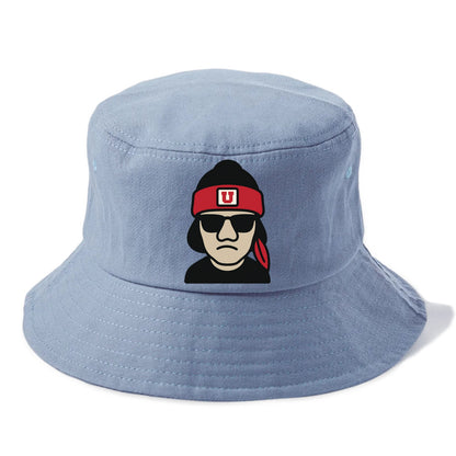 Salt Lake Ute wearing Utah beanie with U patch - Bucket Hat - Summer Sky(Blue)