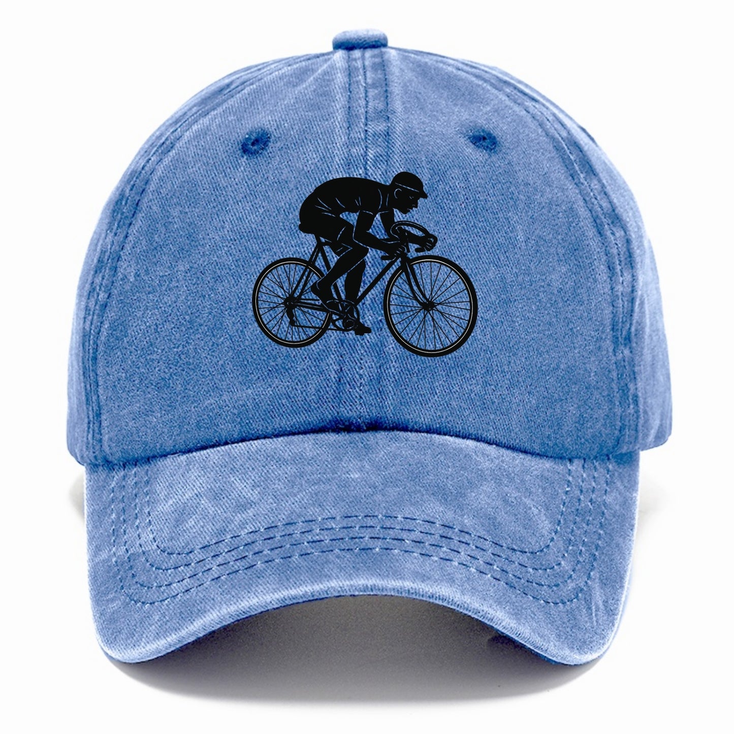 Cyclist sprinting in racing position - Classic Cap - Summer Sky(Blue)