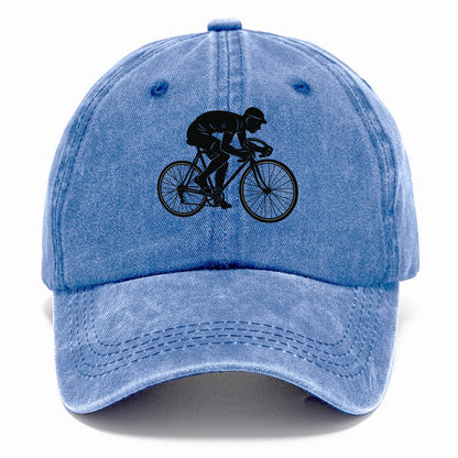 Cyclist sprinting in racing position - Classic Cap - Summer Sky(Blue)