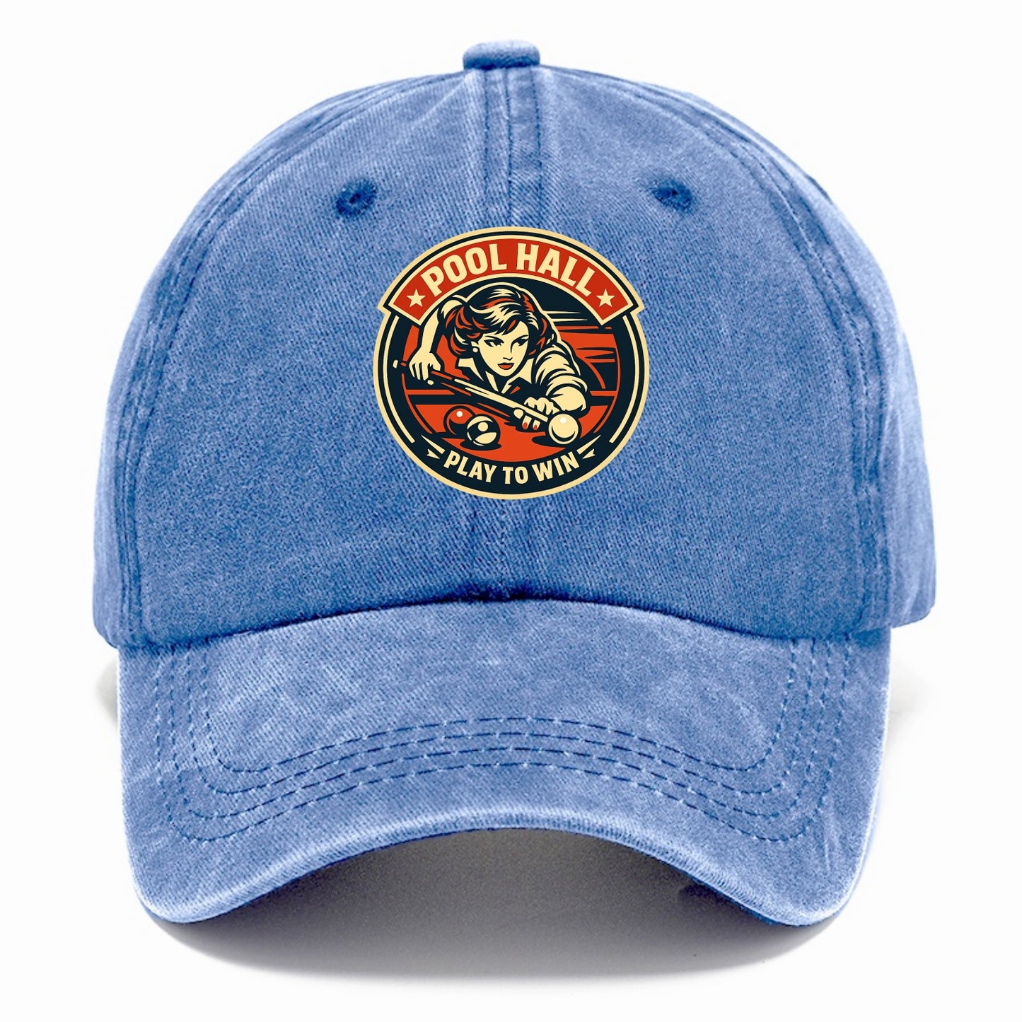 Cue Queen Emblem - Classic Cap - Summer Sky(Blue)
