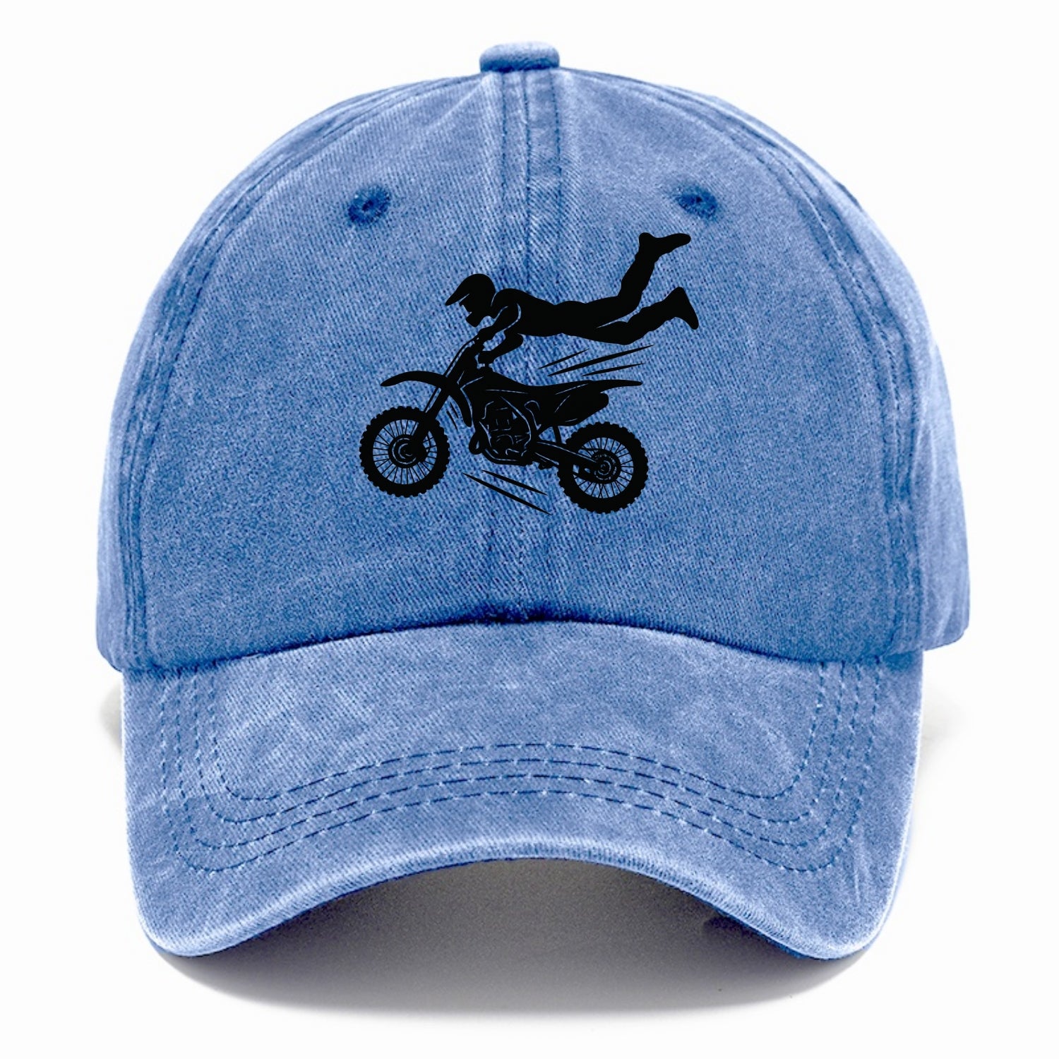Motocross rider airborne trick - Classic Cap - Summer Sky(Blue)