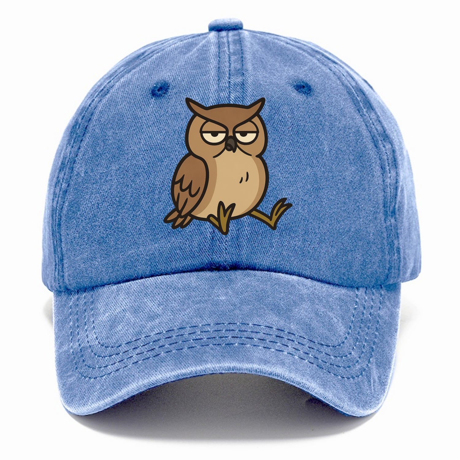 The Owl Judging Silently - Classic Cap - Summer Sky(Blue)