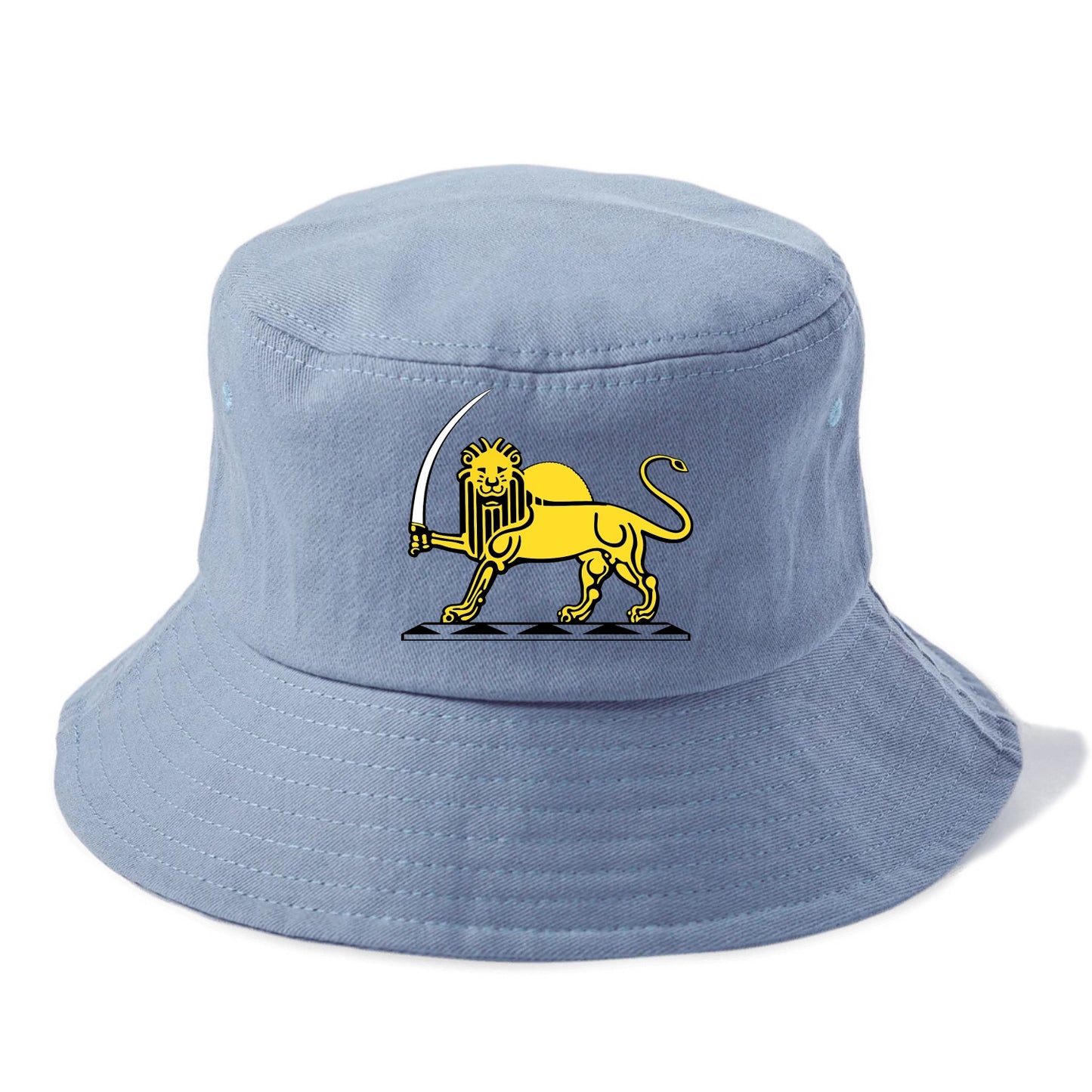 Lion Of The Rising Blade - Bucket Hat - Summer Sky(Blue)