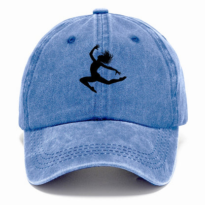 Contemporary dancer leap mid-air - Classic Cap - Summer Sky(Blue)