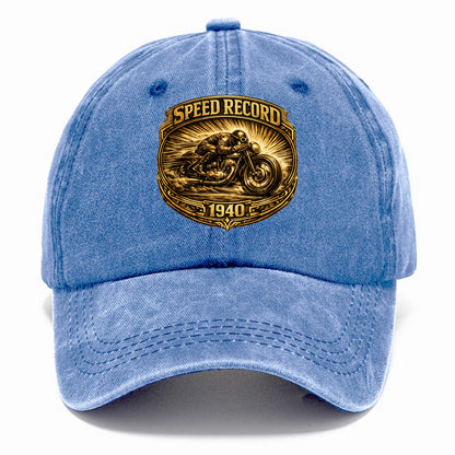 Speed Record Racer - Classic Cap - Summer Sky(Blue)
