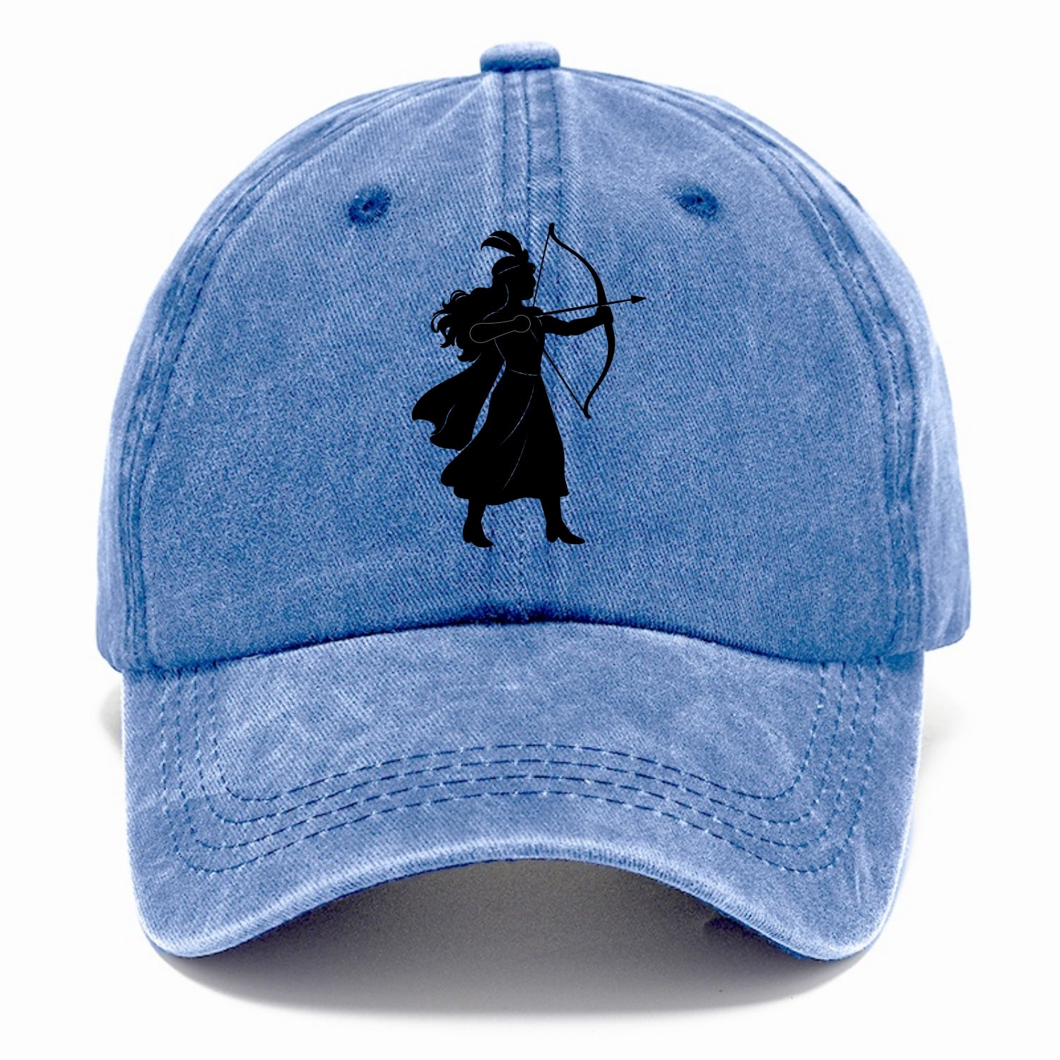 Warrior princess with bow and arrow - Classic Cap - Summer Sky(Blue)