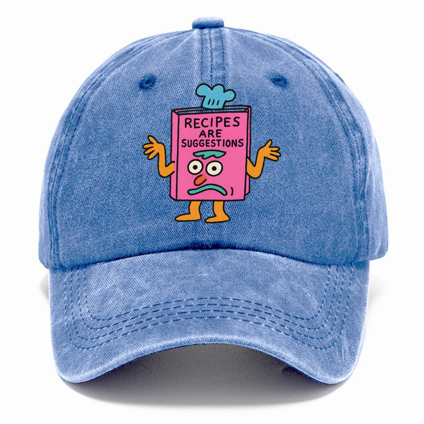 RECIPES ARE SUGGESTIONS | Cookbook shrugging - Classic Cap - Summer Sky(Blue)