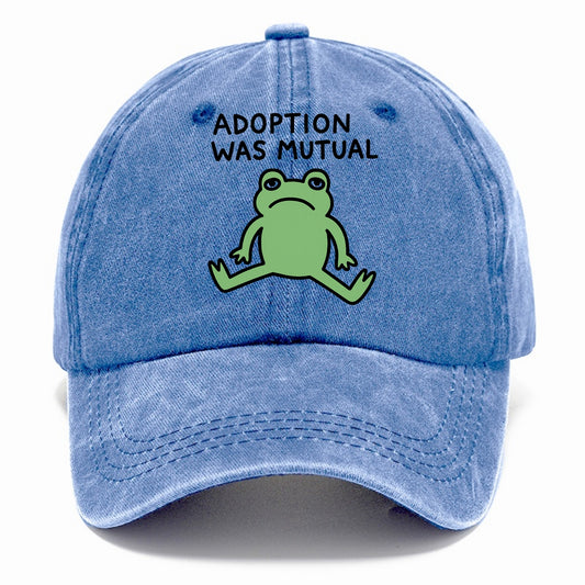 ADOPTION WAS MUTUAL | Animal choosing human - Classic Cap - Summer Sky(Blue)