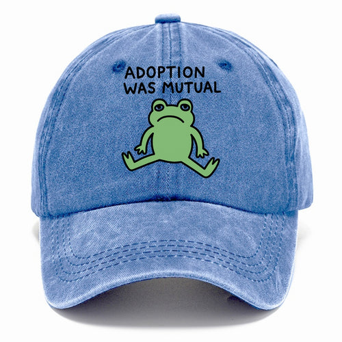 ADOPTION WAS MUTUAL | Animal choosing human - Classic Cap