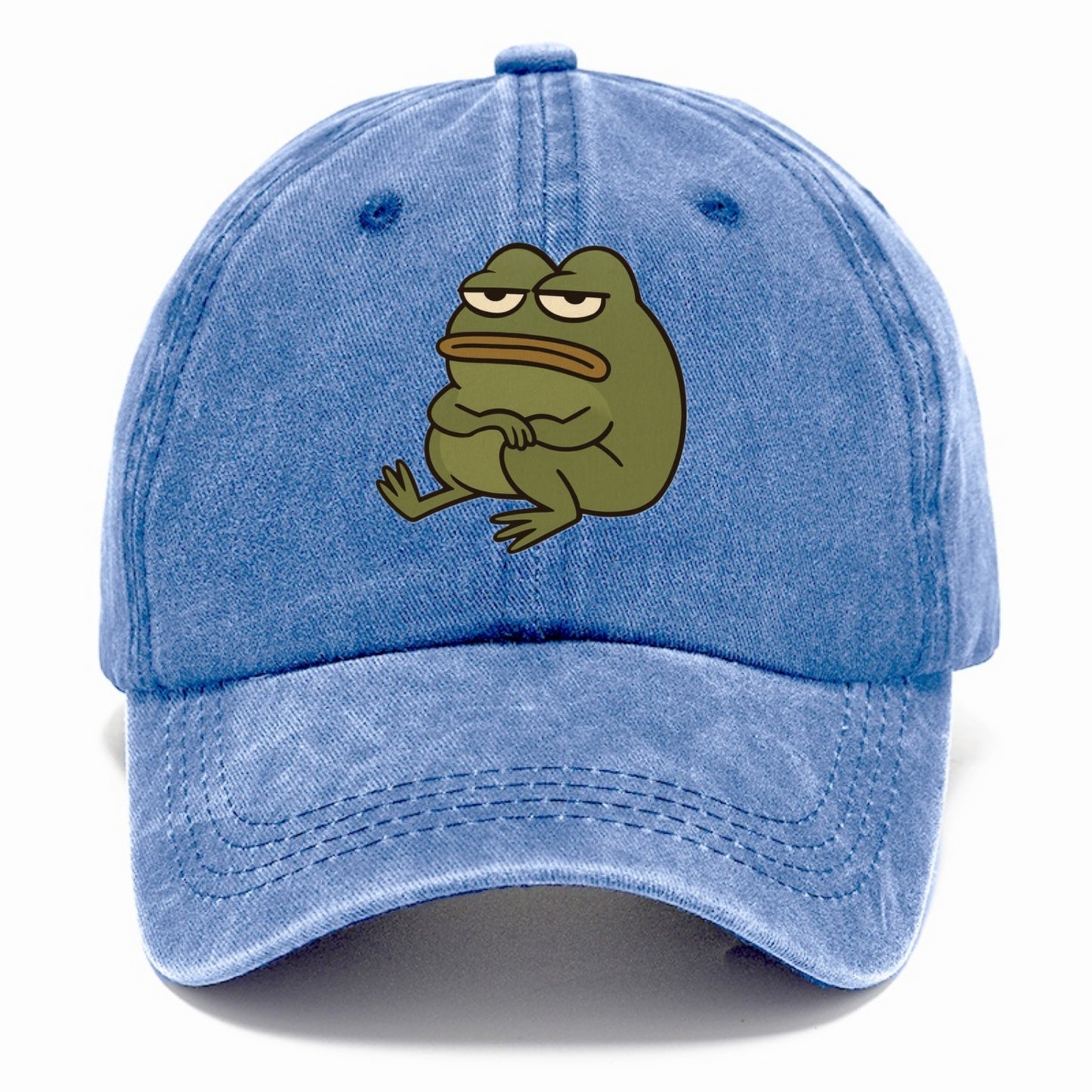 The Frog Judges Silently - Classic Cap - Summer Sky(Blue)