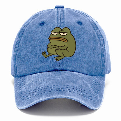 The Frog Judges Silently - Classic Cap - Summer Sky(Blue)