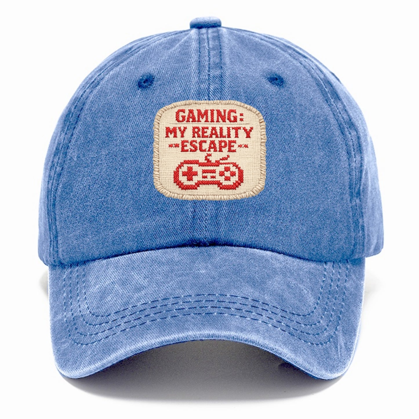 GAMING: MY REALITY ESCAPE - red game escape - red - gaming reality escape - Classic Cap - Summer Sky(Blue)
