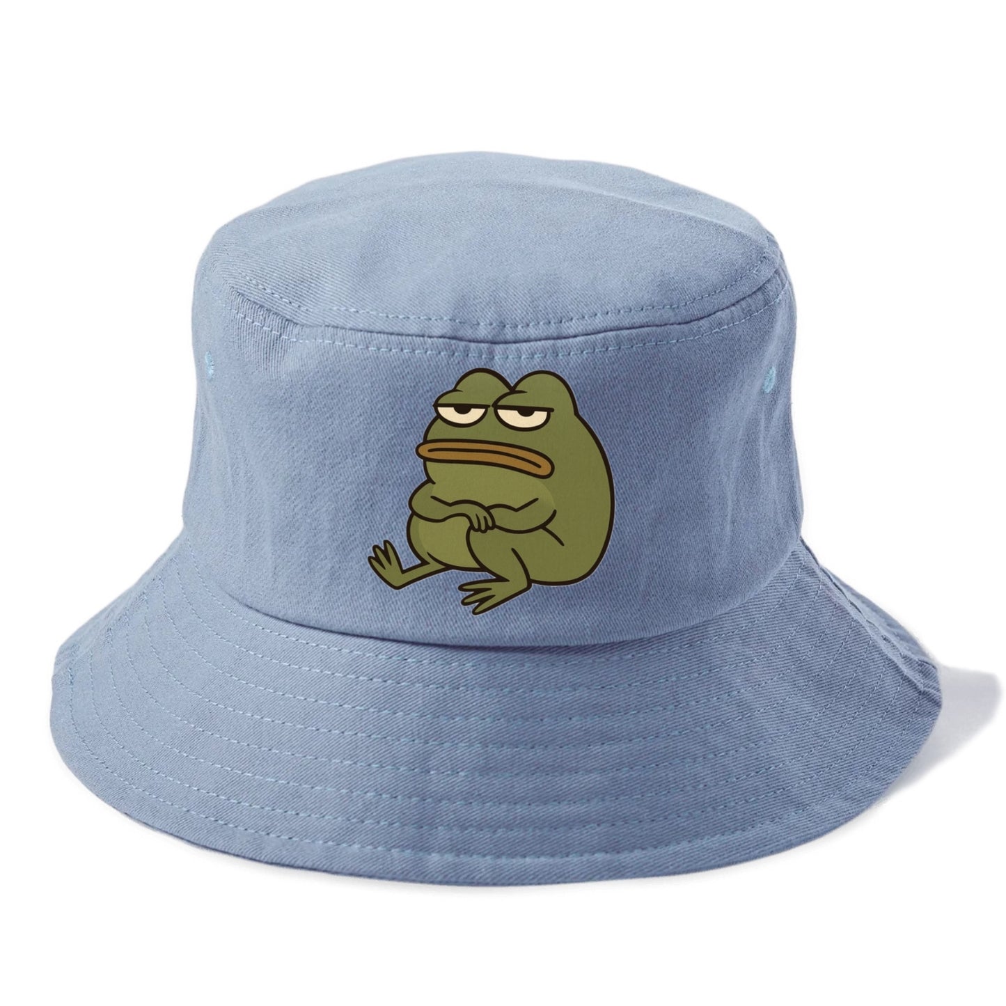 The Frog Judges Silently - Bucket Hat - Summer Sky(Blue)