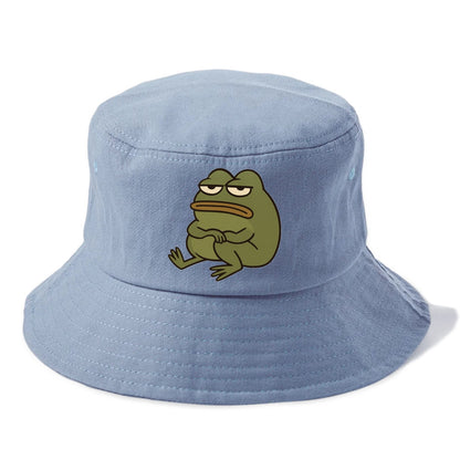 The Frog Judges Silently - Bucket Hat - Summer Sky(Blue)