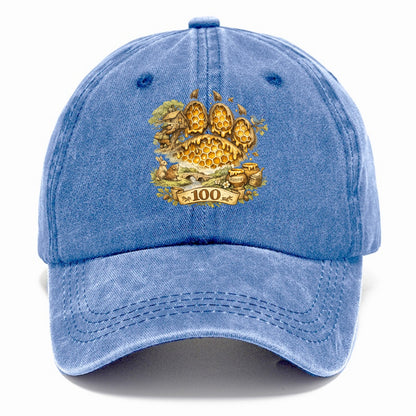 HONEY PAW | Bear paw print filled with honeycomb | Sticky evidence | Forest treasure - Classic Cap - Summer Sky(Blue)