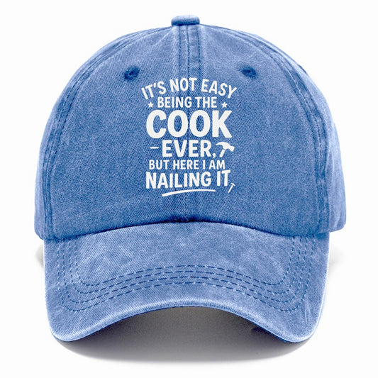 It's not easy being the best COOK ever, but here I am nailing it - Classic Cap - Summer Sky(Blue)