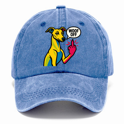 Whippet sleek athletic greyhound-like, elegant long paw giving sass - Classic Cap - Summer Sky(Blue)