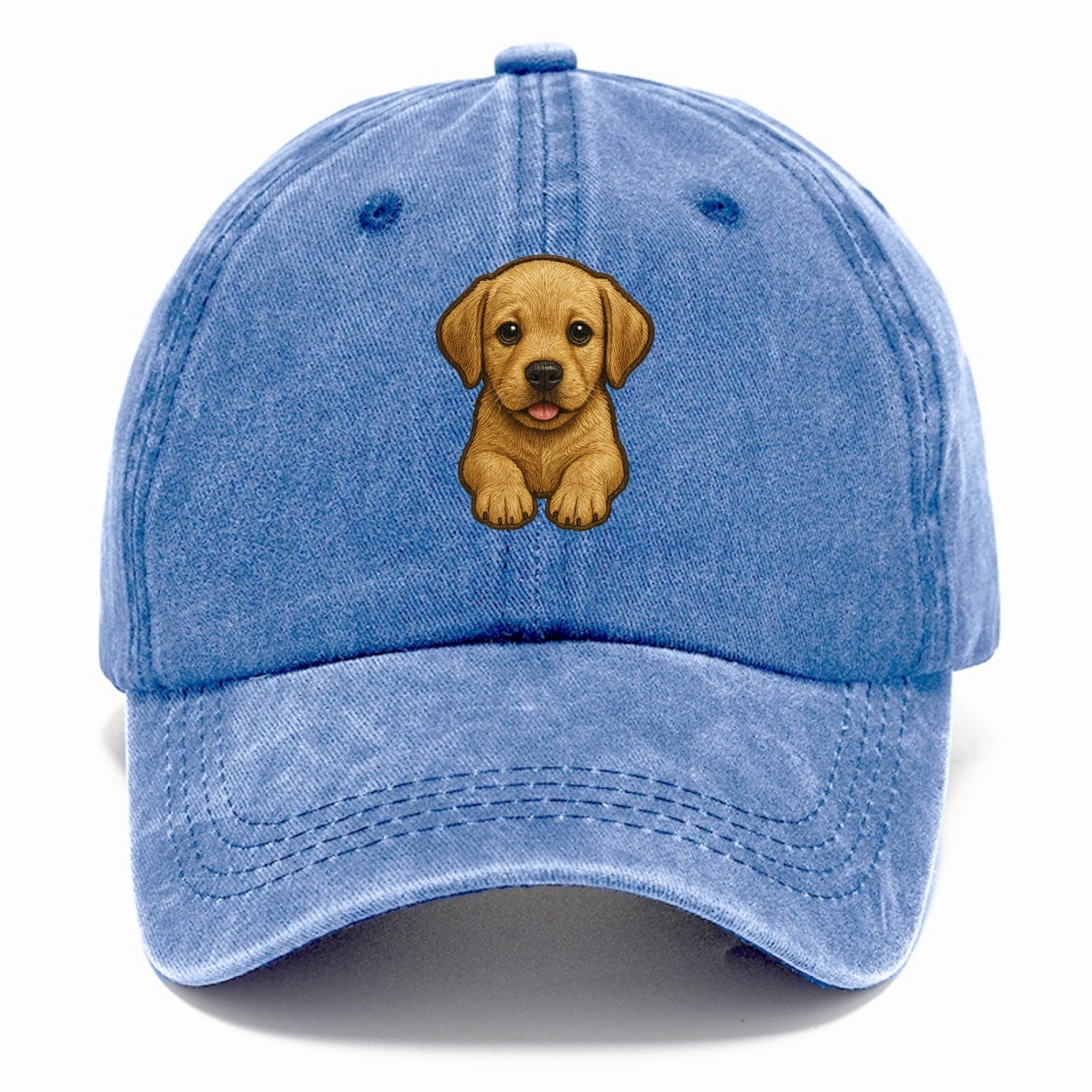 Baby Labrador Retriever Puppy - yellow/black/chocolate, soulful eyes, soft ears, - Classic Cap - Summer Sky(Blue)