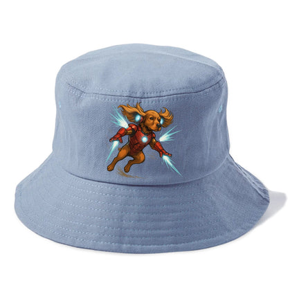 Cocker Spaniel Iron Man  - Bucket Hat - Summer Sky(Blue)