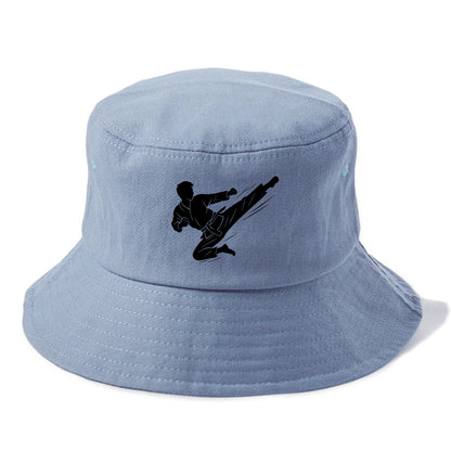 Korean taekwondo flying kick - Bucket Hat - Summer Sky(Blue)