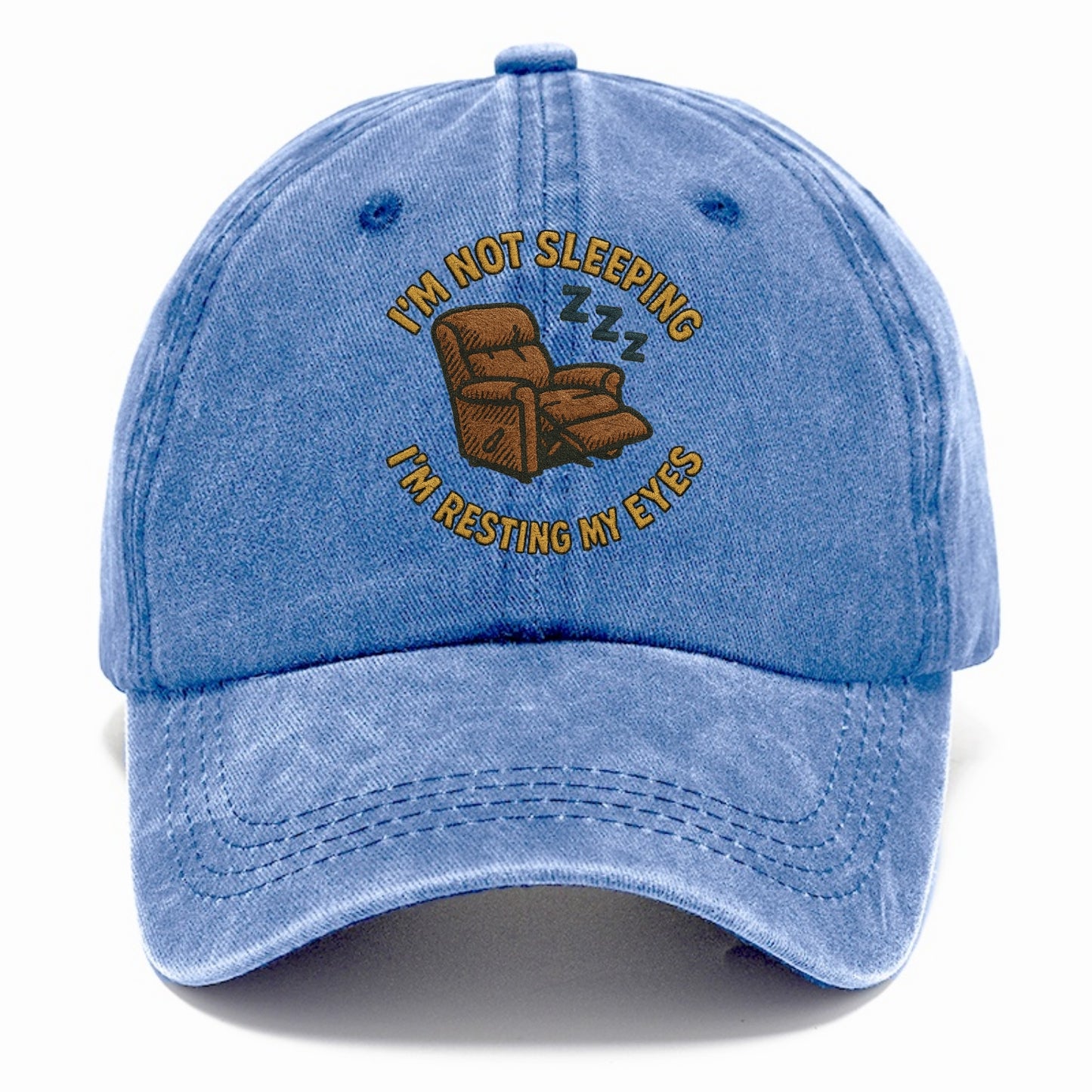 I'm Not Sleeping I'm Resting My Eyes  - Classic Cap - Summer Sky(Blue)
