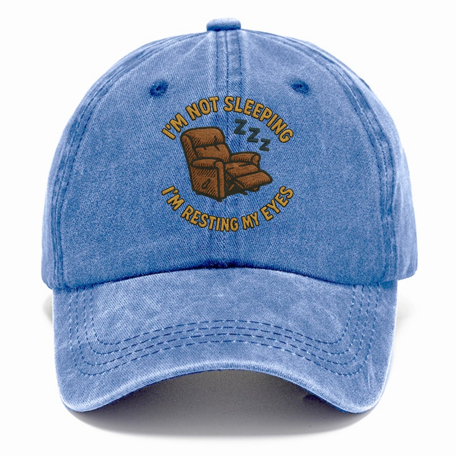 I'm Not Sleeping I'm Resting My Eyes  - Classic Cap - Summer Sky(Blue)