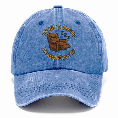 I'm Not Sleeping I'm Resting My Eyes  - Classic Cap - Summer Sky(Blue)