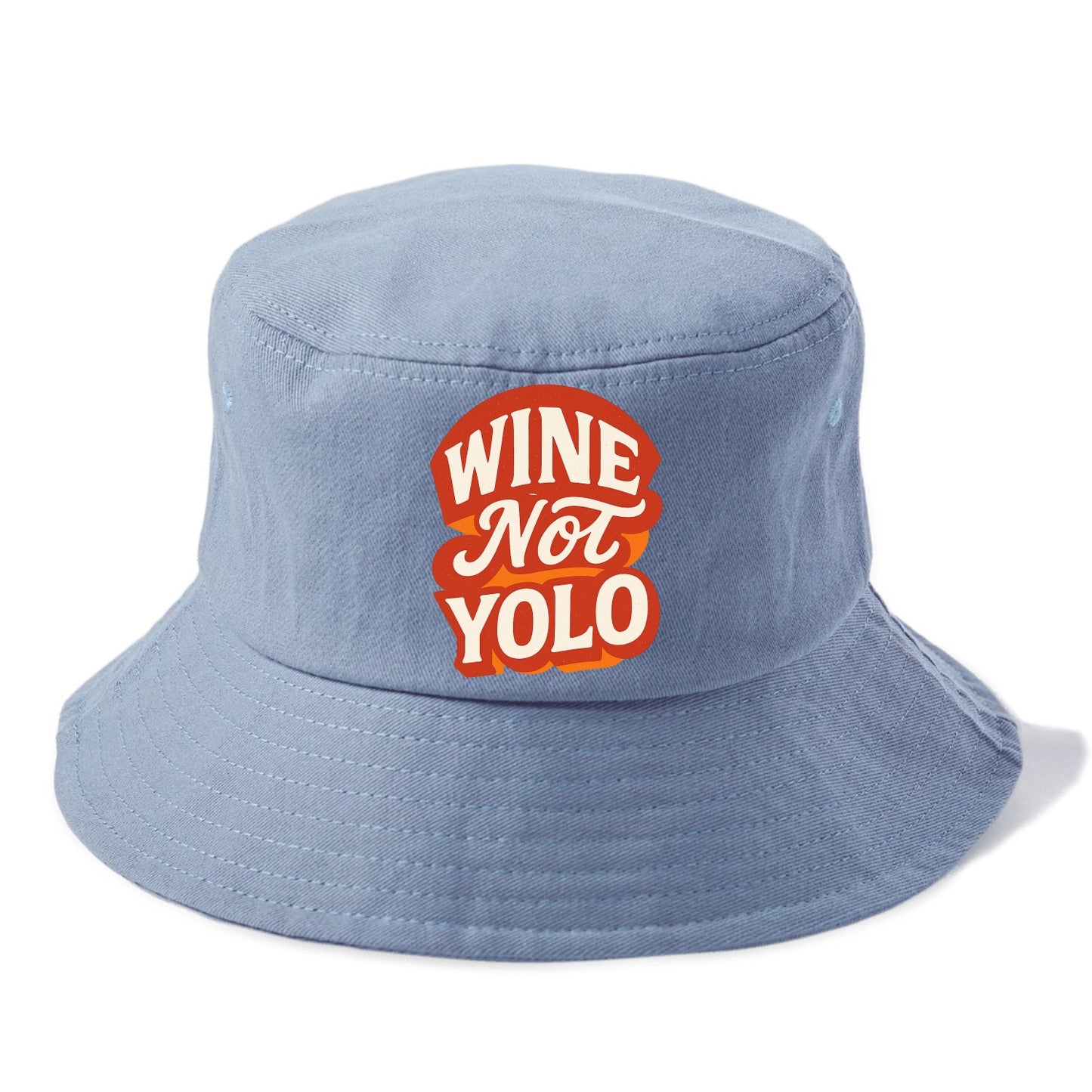 Wine Not - YOLO - Bucket Hat - Summer Sky(Blue)