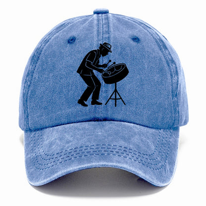 Steel drum player Caribbean rhythm - Classic Cap - Summer Sky(Blue)