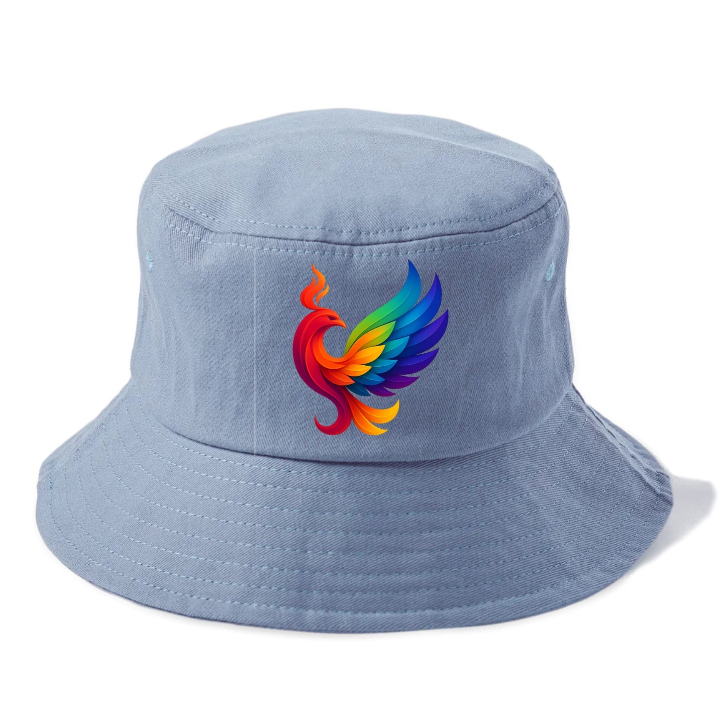 Liberation Bird - Phoenix with each feat - Bucket Hat - Summer Sky(Blue)