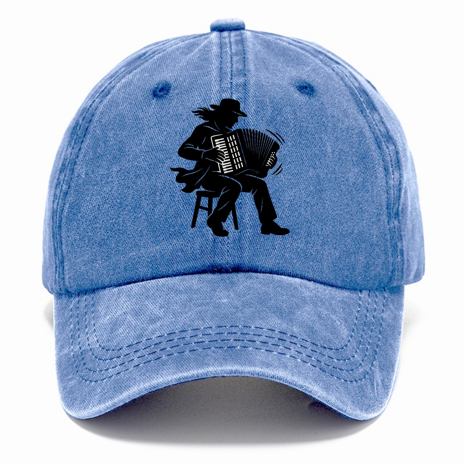 Accordion player street musician - Classic Cap - Summer Sky(Blue)