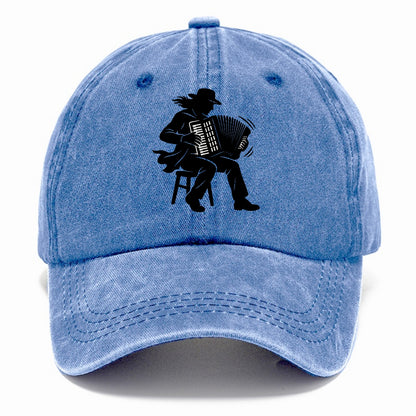 Accordion player street musician - Classic Cap - Summer Sky(Blue)