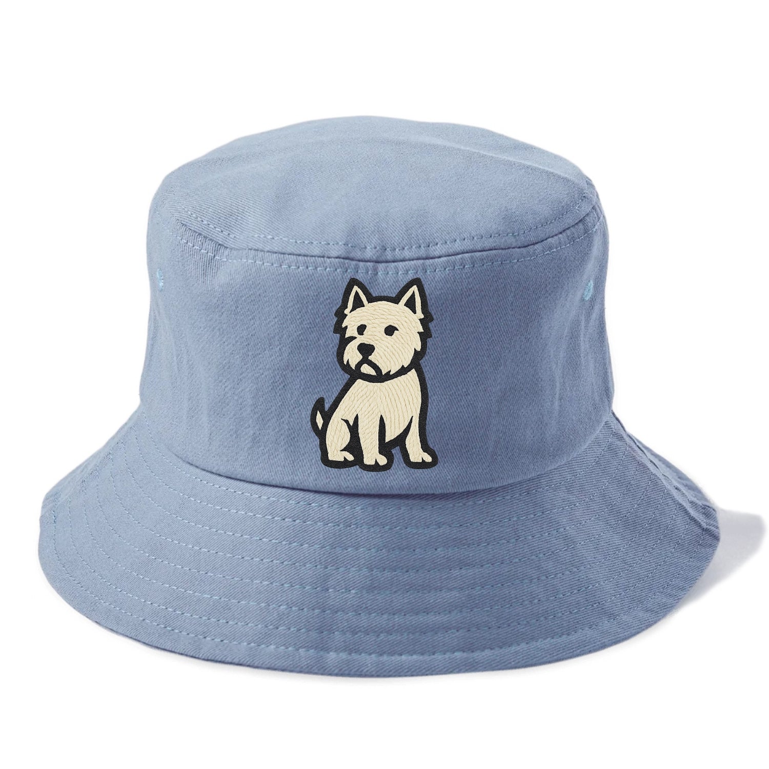 West Highland White Terrier - Alert stan Bucket Hat - Summer Sky(Blue)