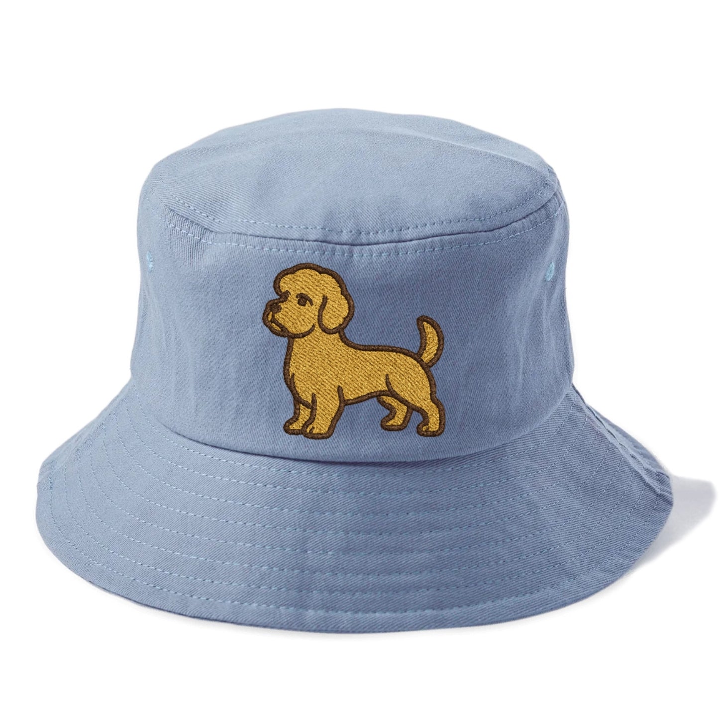 Dandie Dinmont Terrier Mustard Colored Pose Bucket Hat - Summer Sky(Blue)