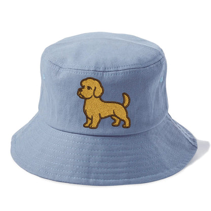 Dandie Dinmont Terrier Mustard Colored Pose Bucket Hat - Summer Sky(Blue)