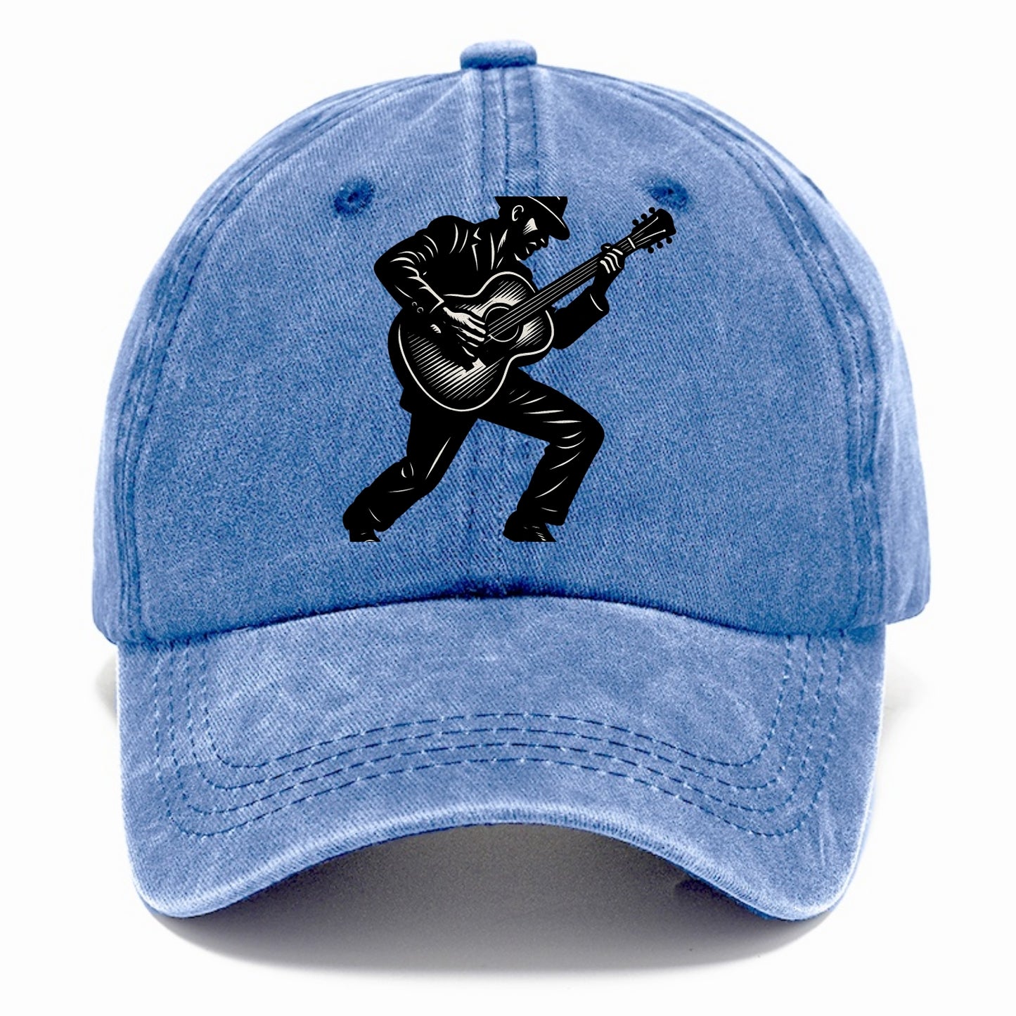 Guitarist playing acoustic guitar - Classic Cap - Summer Sky(Blue)