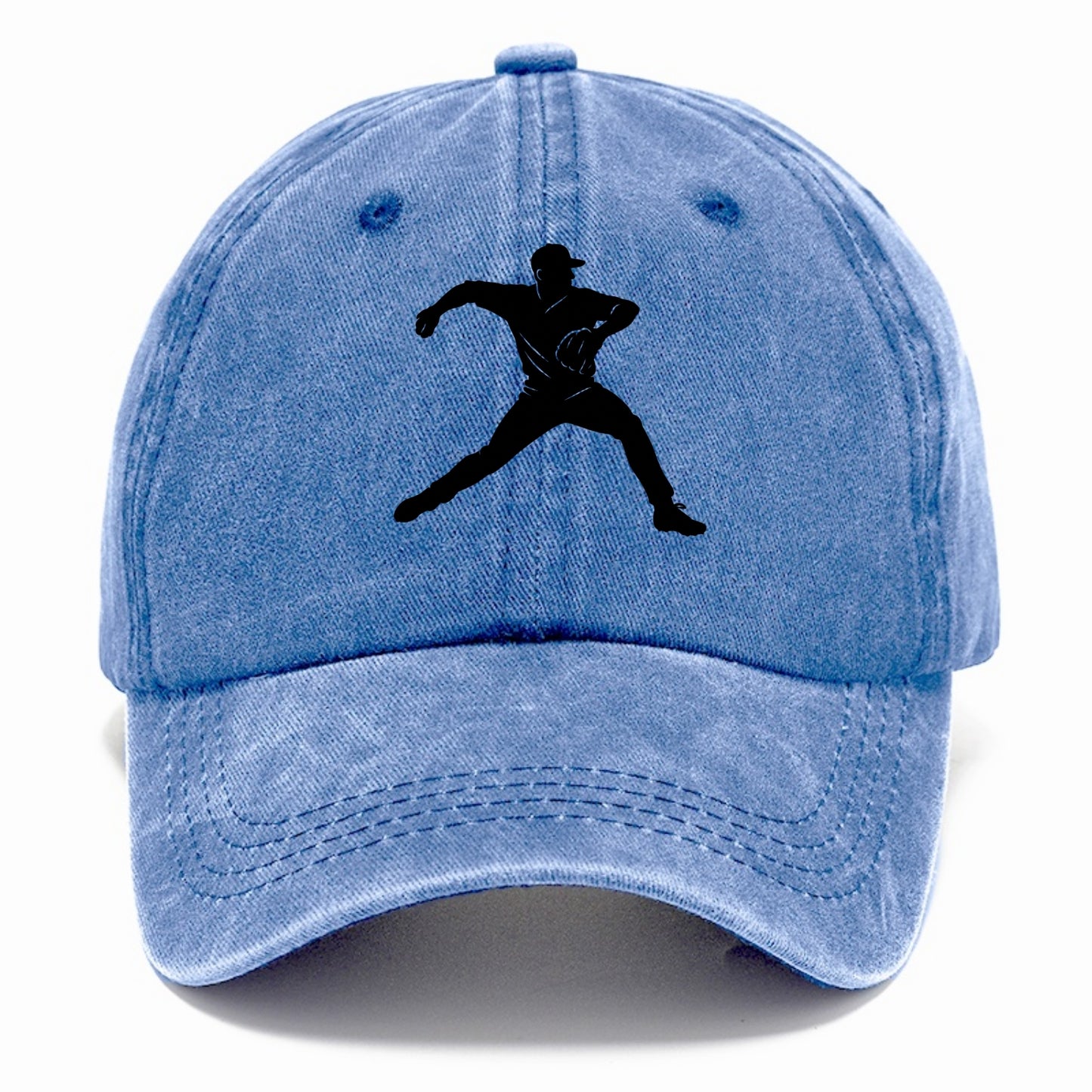 Baseball pitcher wind-up motion - Classic Cap - Summer Sky(Blue)