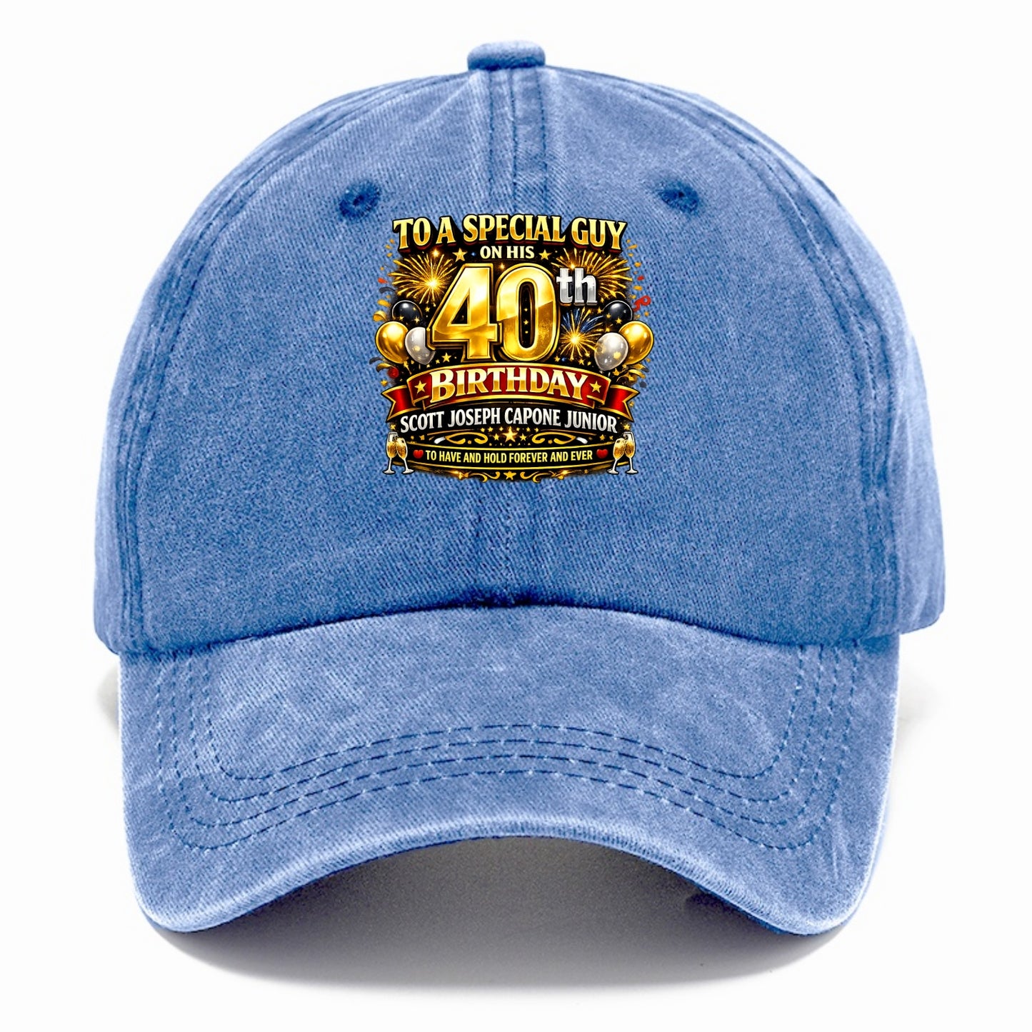 Special 40th Birthday - Classic Cap - Summer Sky(Blue)