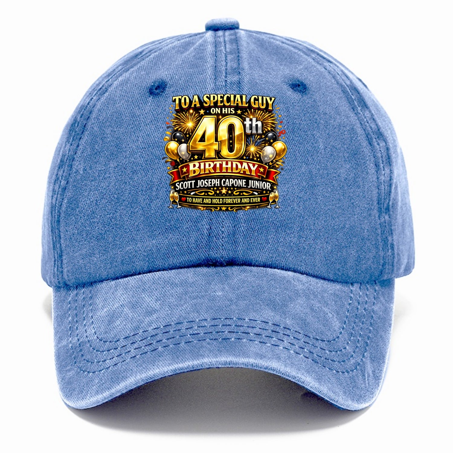 Special 40th Birthday - Classic Cap - Summer Sky(Blue)