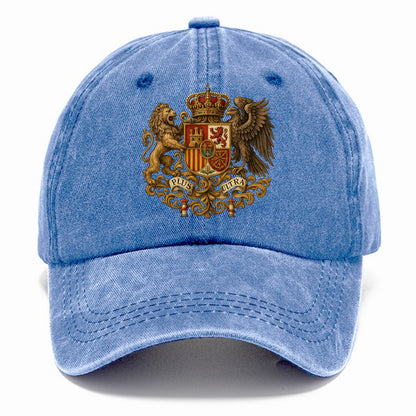 Spain Royal Logo (traditional Corona Real Española, Plus Ultra Banner, Premium Emblem) Classic Cap - Summer Sky(Blue)