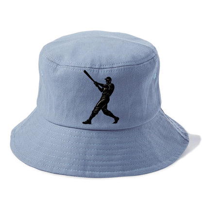 Baseball batter in full swing - Bucket Hat - Summer Sky(Blue)