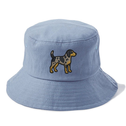 Bluetick Coonhound - Trendy spotted hound logo with prominent black border - Bucket Hat - Summer Sky(Blue)