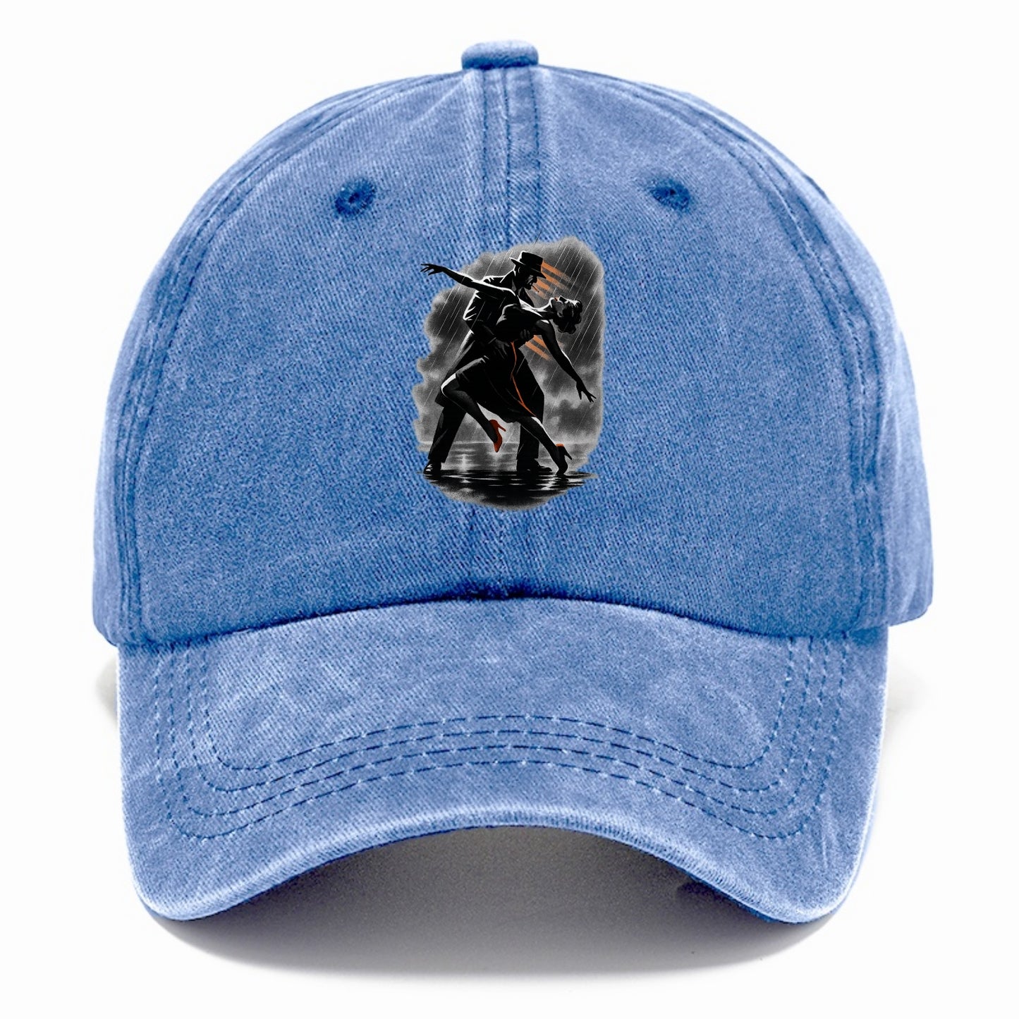 romantic dance pose with woman lifted in the air at lakeside - Classic Cap - Summer Sky(Blue)