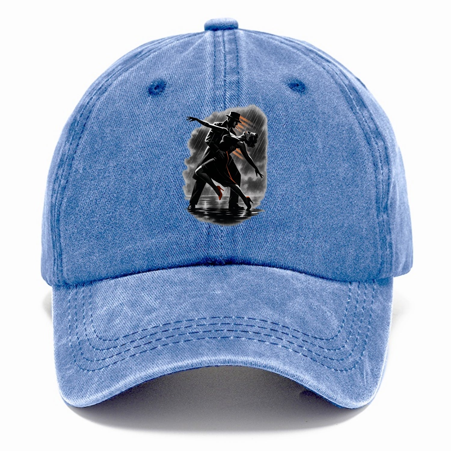 romantic dance pose with woman lifted in the air at lakeside - Classic Cap - Summer Sky(Blue)