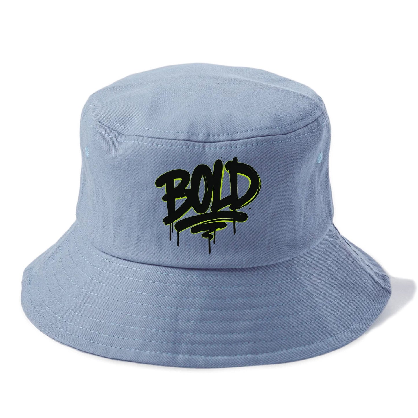 Bold typography design - "BOLD" - courageous, standing out - Bucket Hat - Summer Sky(Blue)