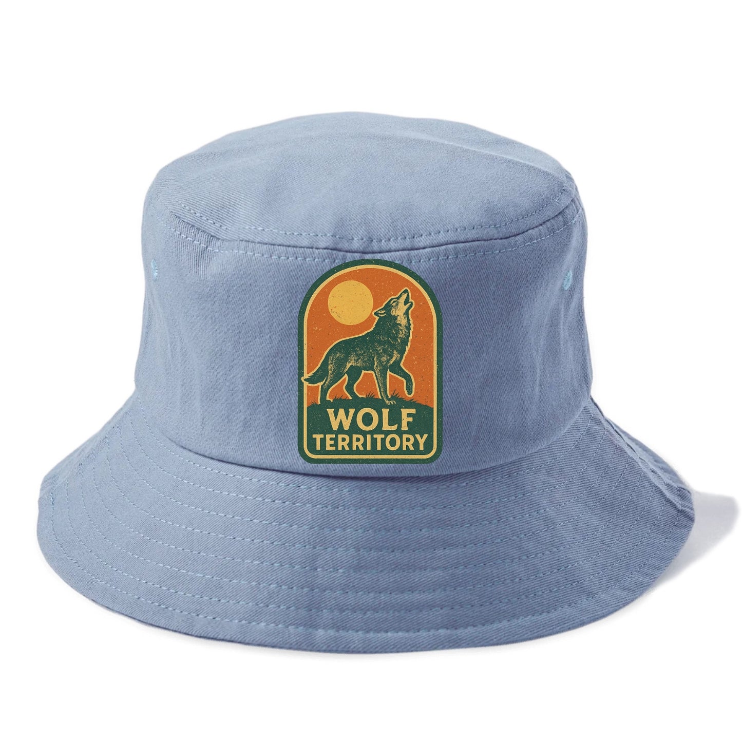 Wolf Territory Marking  - Bucket Hat - Summer Sky(Blue)
